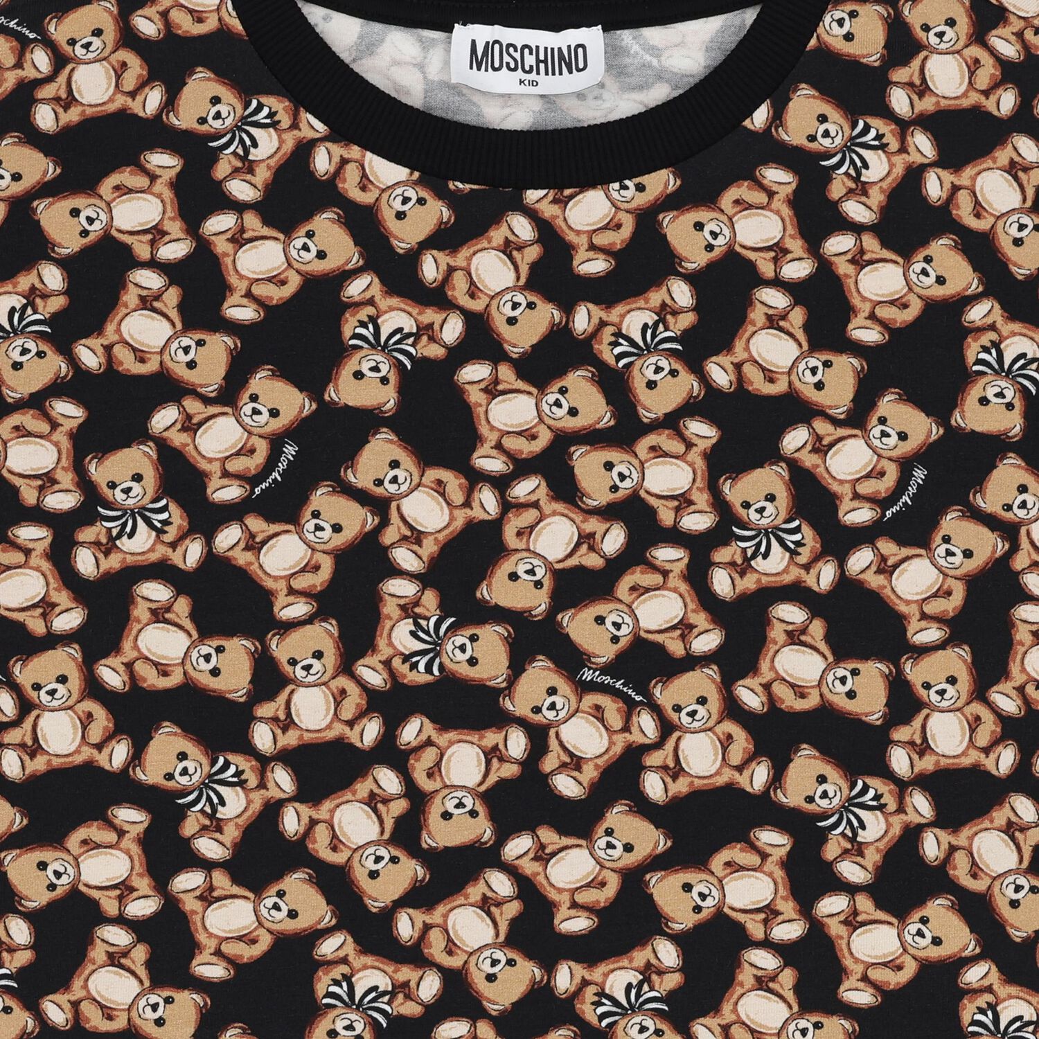 تي شيرت بنات بشعار تيدي باللون الأسود, 2, hi-res image number null