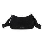 Girls Black Embellished Logo Handbag, 1, hi-res
