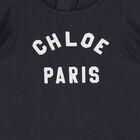 Younger Girls Navy Blue Logo Dress, 1, hi-res