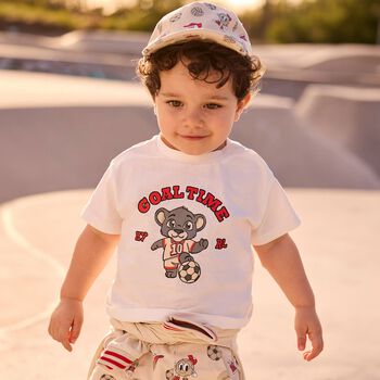 Younger Boys Ivory Tiger T-Shirt