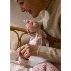 Baby Girls Pink & Ivory Giraffe Doudou Comforter, 1, hi-res