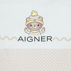 مدس اولاد بالشعار بشكل تيدى بير باللون البيج والازرق , 2, hi-res