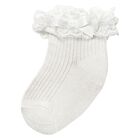 Baby Girls Ivory Lace Socks, 1, hi-res