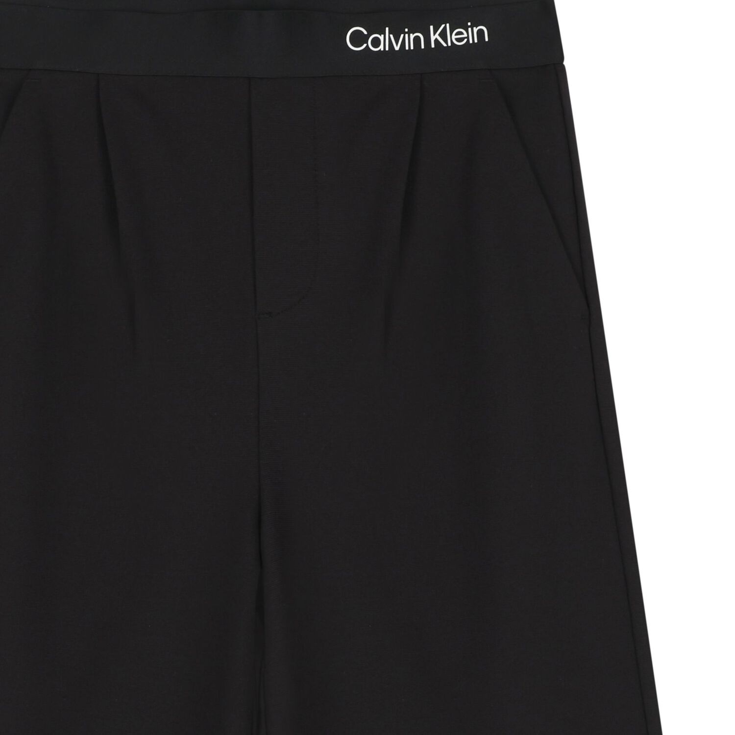 Girls Black Logo Trousers, 1, hi-res