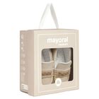 Baby Boys Ivory Leather Pre Walker Moccasins, 1, hi-res
