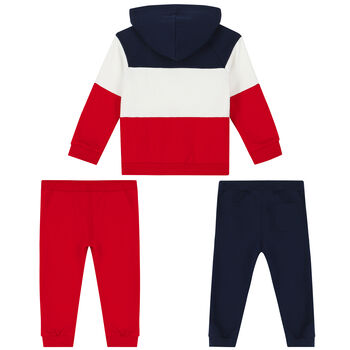Younger Boys Red & Navy Tracksuit