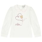 طقم تنورة بنات باللون  الأبيض والوردي , 1, hi-res