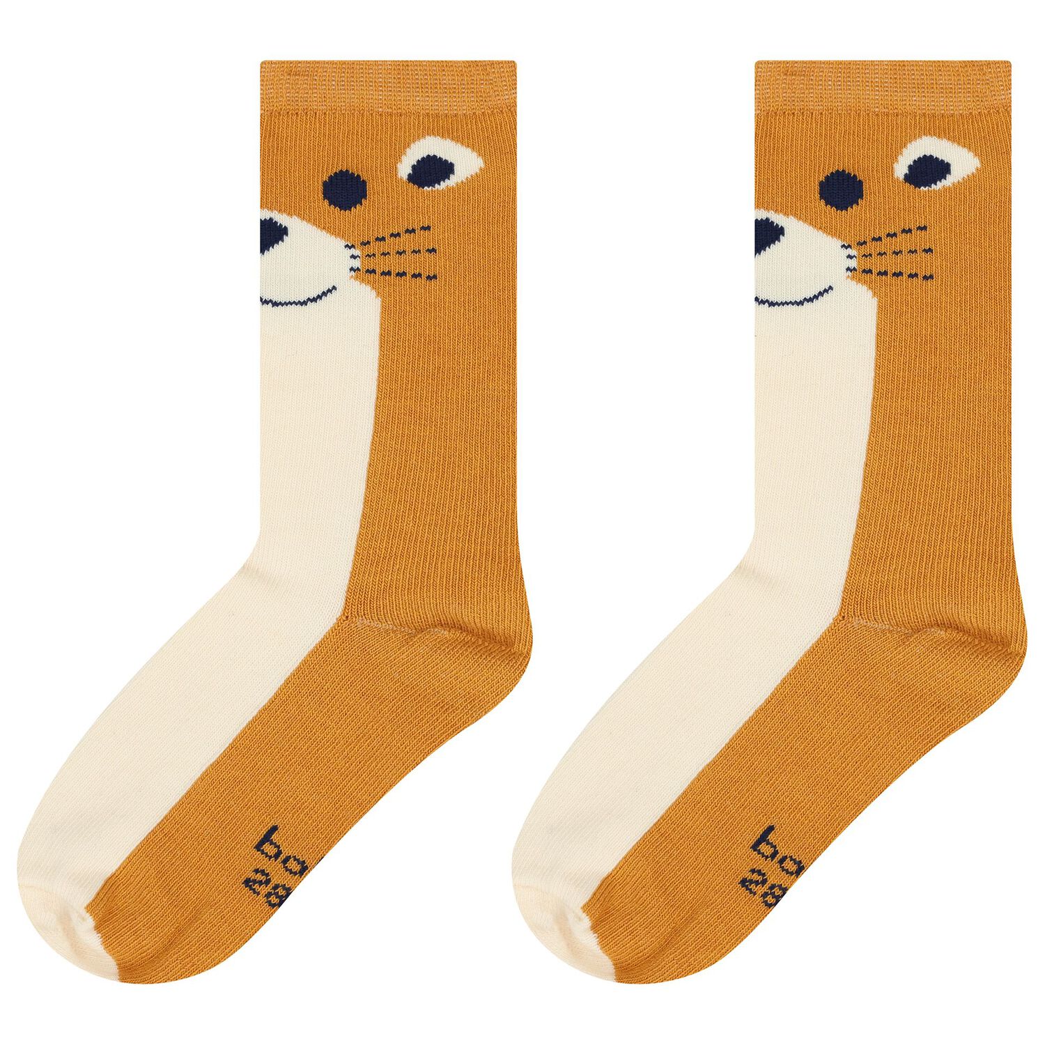 Boys Navy Blue & Beige Socks ( 3-Pack ), 1, hi-res