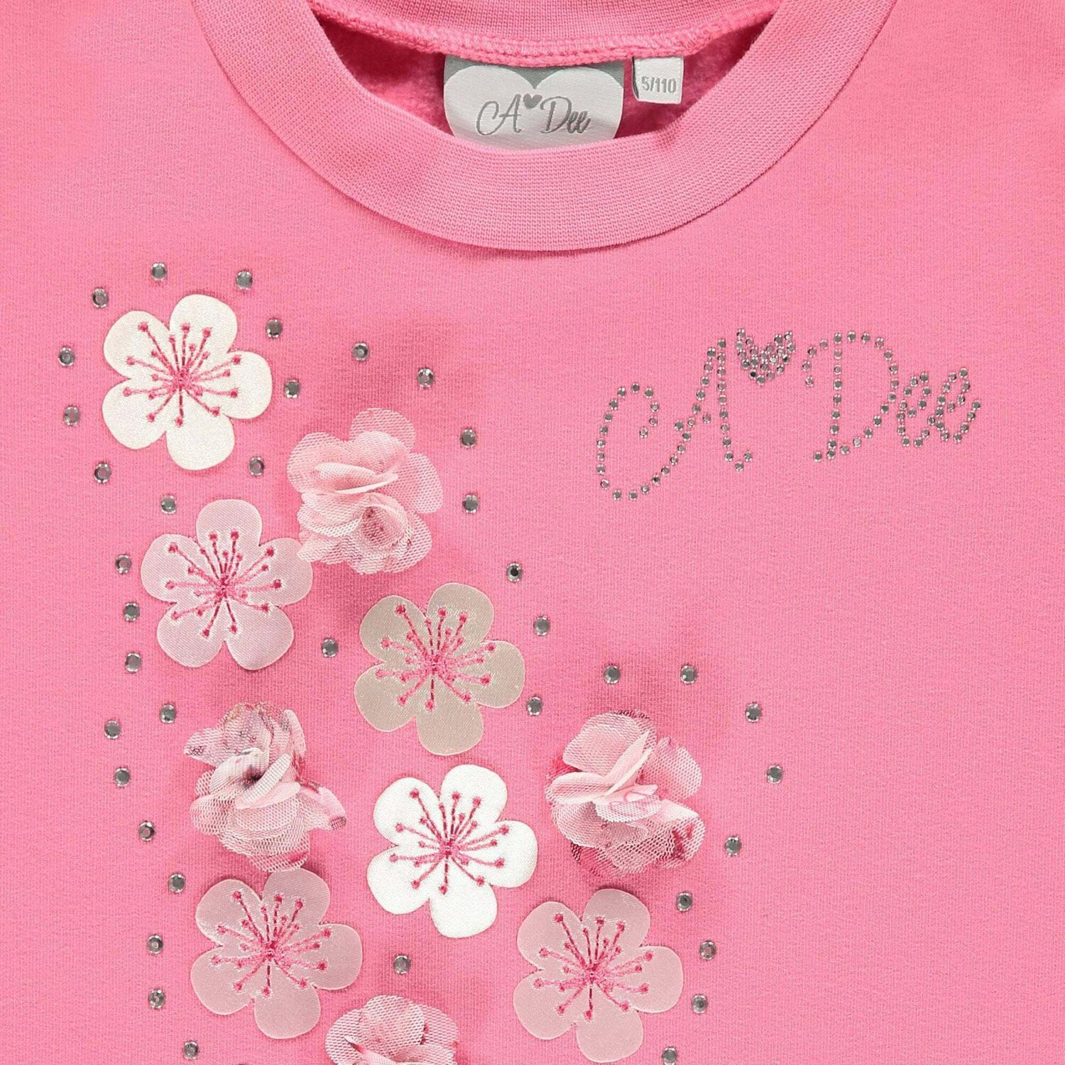 Girls Pink Cotton Dress, 1, hi-res image number null