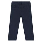 Younger Boys Navy Blue Trousers, 2, hi-res