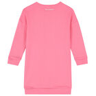 Girls Pink Jumper Dress, 2, hi-res
