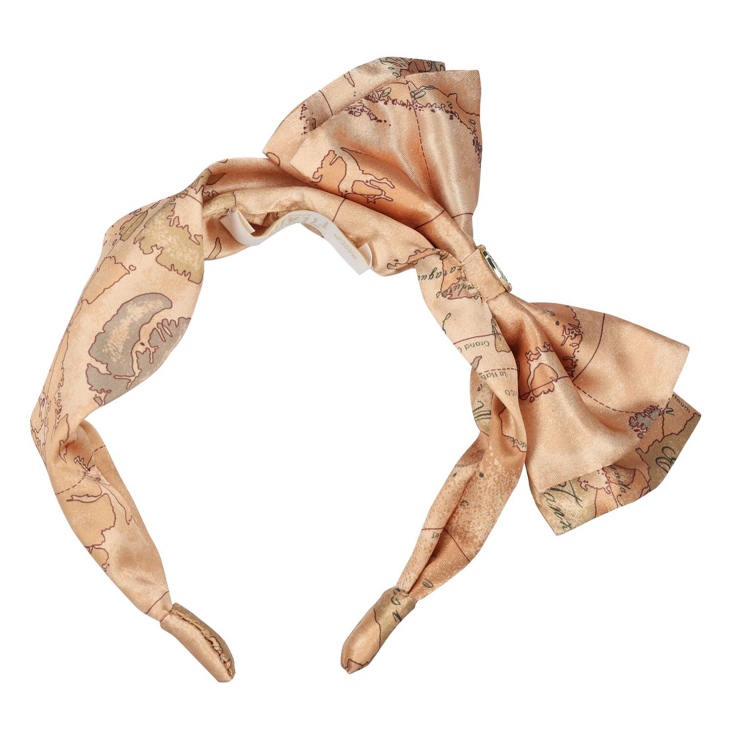 Girls Beige Geo Map Headband, 1, hi-res image number null