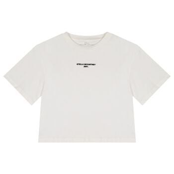 Girls White Logo T-Shirt