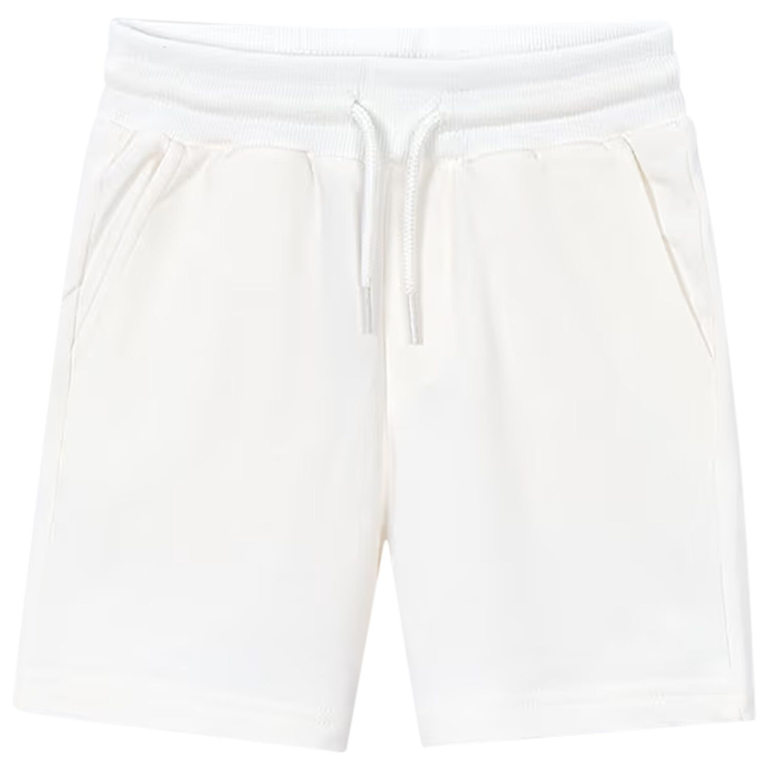 Boys White Logo Shorts, 5, hi-res