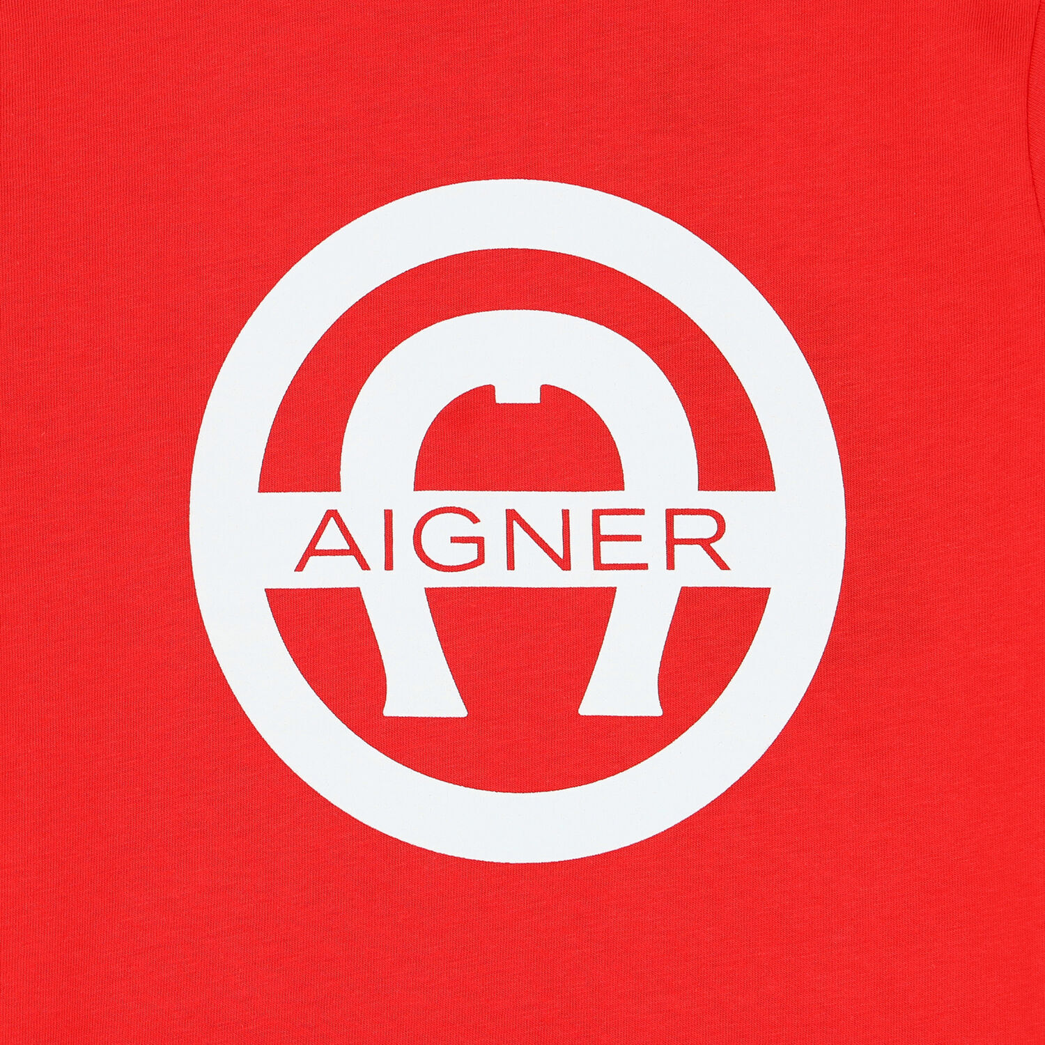 تيشيرت بالشعار باللون الأحمر للأولاد, 1, hi-res