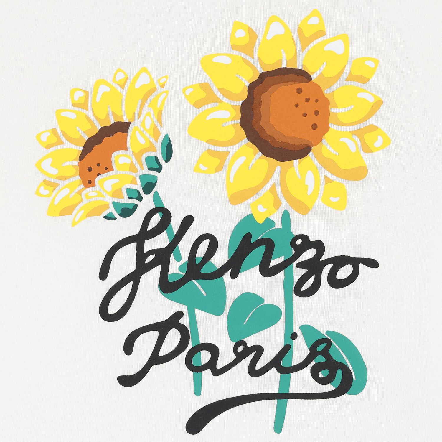 تيشيرت بنات بطبعة باللون العاجي, 1, hi-res