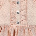 فستان جاكار وردي للبنات, 2, hi-res