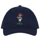 Boys Boys Navy Blue Logo Cap , 1, hi-res