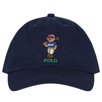Boys Boys Navy Blue Logo Cap 