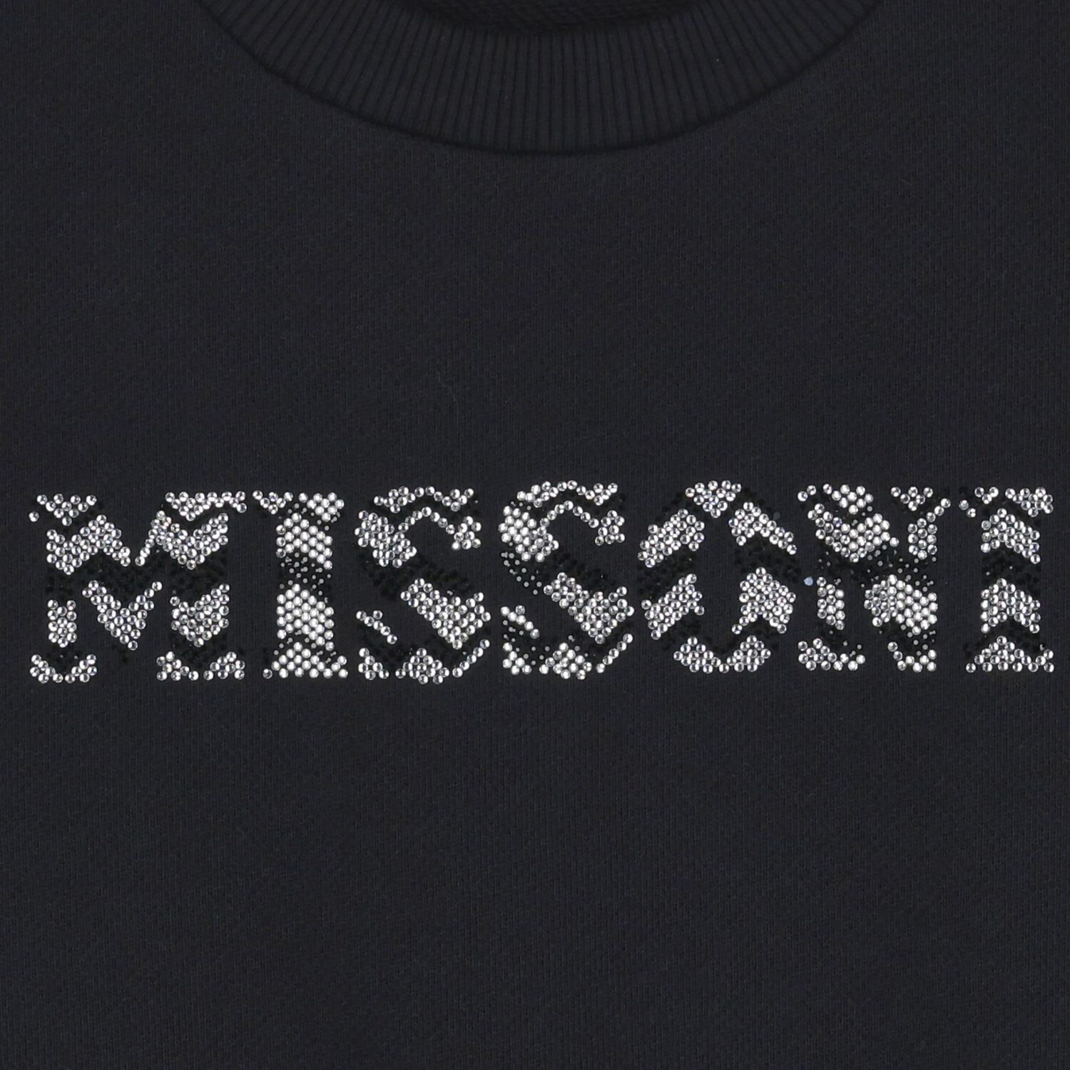 سويت شيرت بنات بالشعار باللون الأسود, 1, hi-res