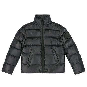 Boys Black Puffer Jacket