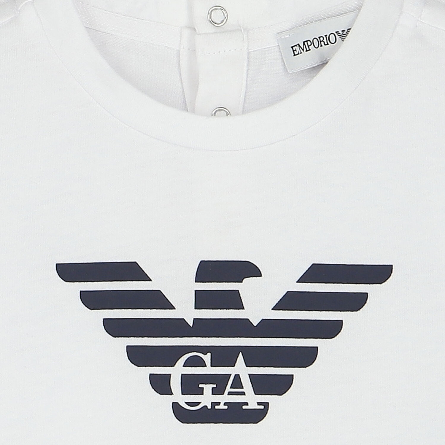 Younger Boys White Logo Long Sleeve Top, 1, hi-res image number null