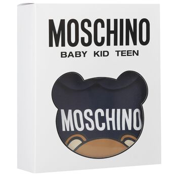 Navy Blue Teddy Bear Logo Babygrow Gift Set