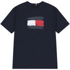 Boys Navy Blue Logo T-Shirt, 1, hi-res