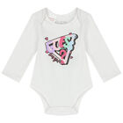 Baby Girls White & Pink Logo Bodysuits ( 3-Pack ), 1, hi-res