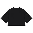 Girls Black Logo T-Shirt, 1, hi-res
