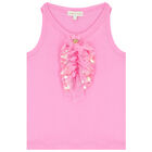 Girls Pink Sequin Top, 2, hi-res