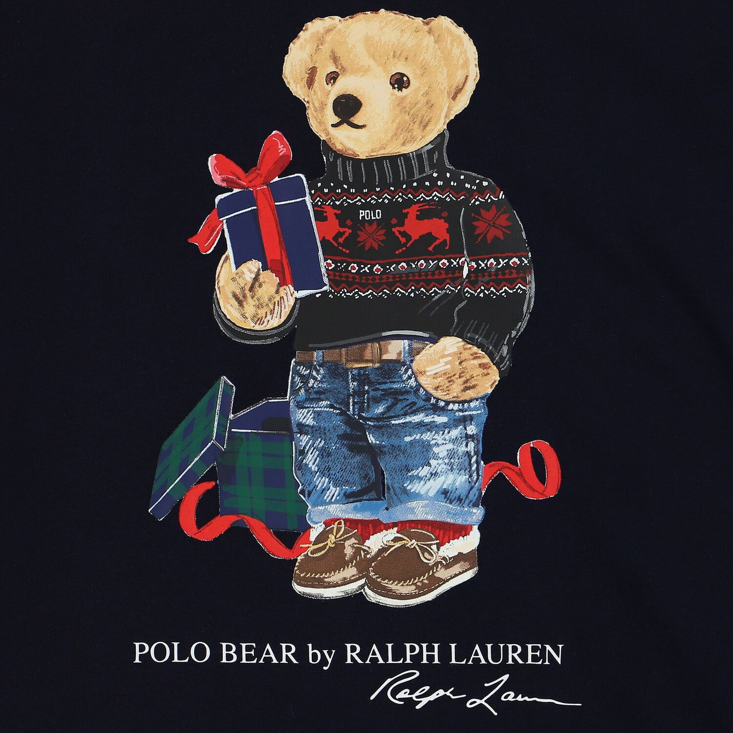Boys Navy Blue Polo Bear T-Shirt, 2, hi-res