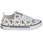 حذاء رياضي بالشعار باللون الأبيض, 1, hi-res