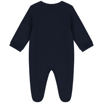 Navy Blue & Gold Logo Babygrow
