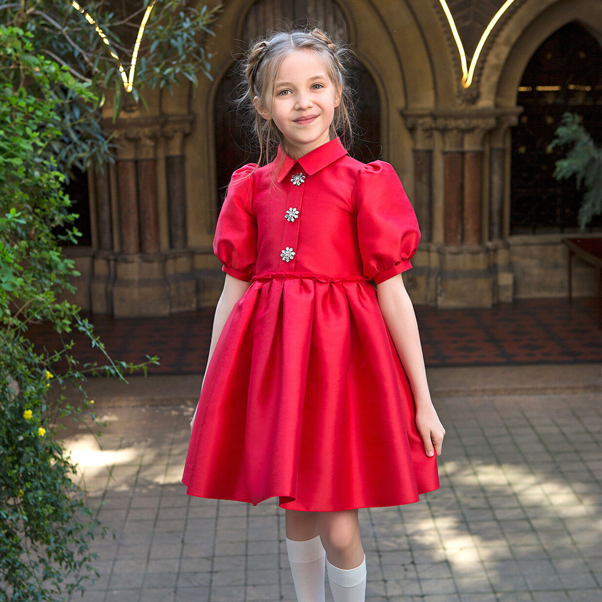 Little girl store red dress