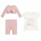 طقم ليغنز باللون الزهرى والابيض للبنات, 1, hi-res