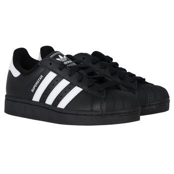 Black Logo Superstar Trainers