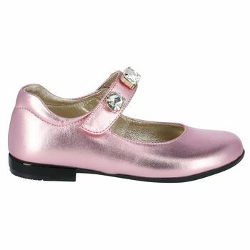 Girls Pink Embellished Shoes