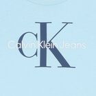 تيشيرت أولاد بالشعار باللون الأزرق, 3, hi-res