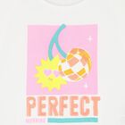 Girls White Embellished T-Shirt, 1, hi-res