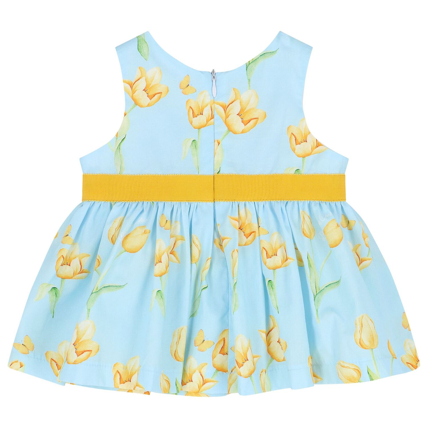 Baby Girls Blue Floral Dress Set, 1, hi-res image number null