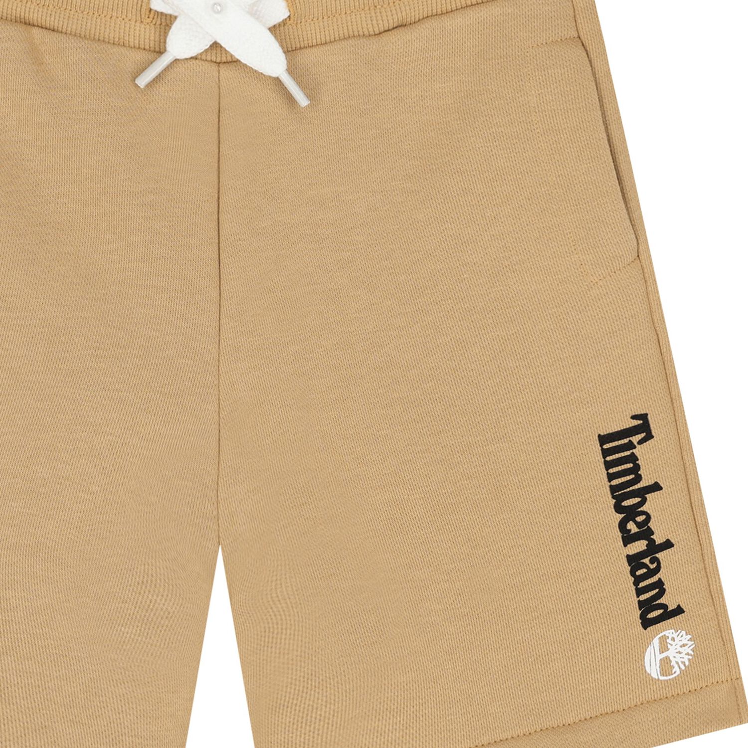 Boys Beige Logo Shorts, 2, hi-res