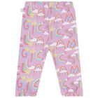 Younger Girls Pink Logo Joggers, 1, hi-res