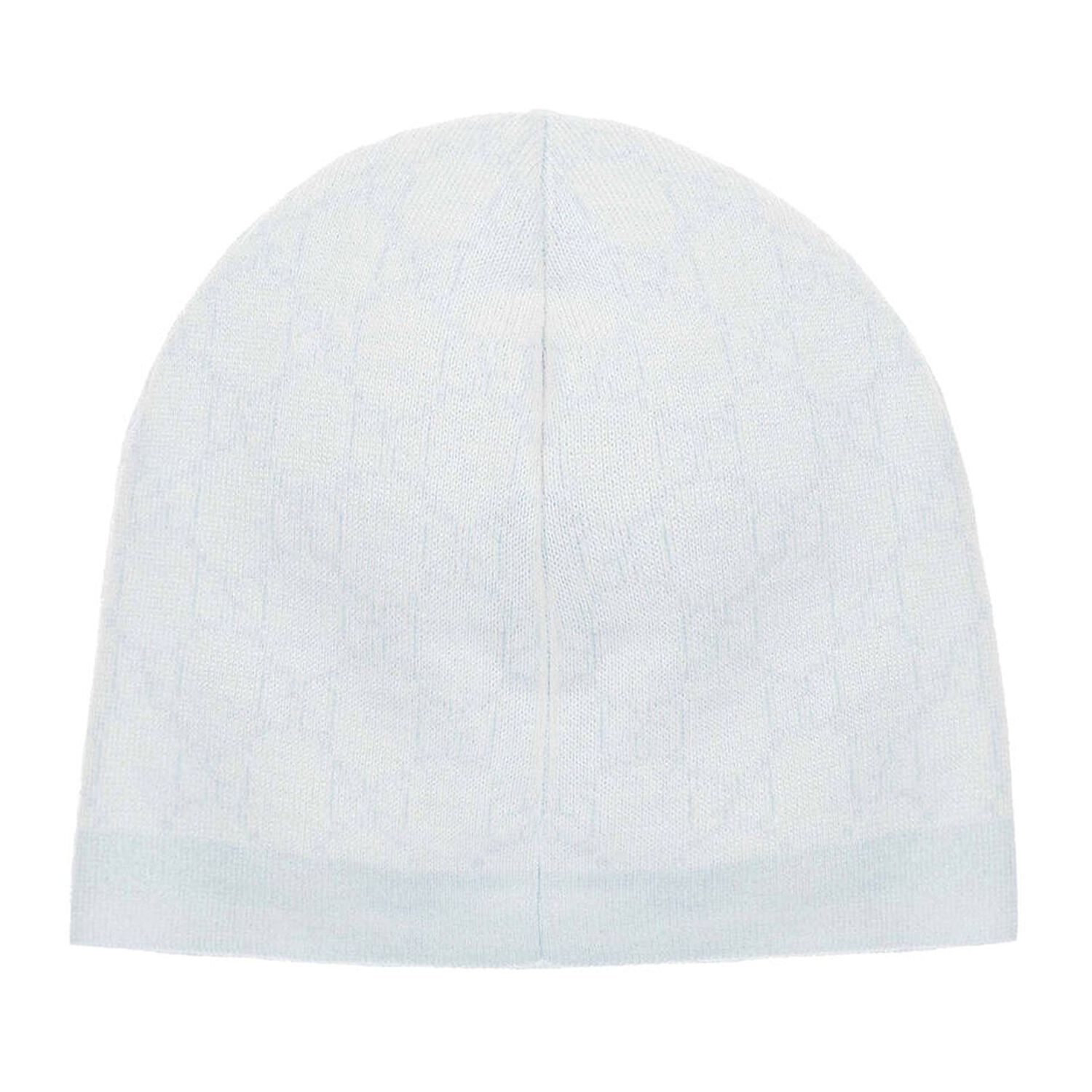 Ivory & Blue Logo Baby Hat, 1, hi-res image number null
