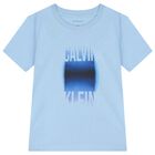 Boys Blue Cotton Graphic Print T-Shirt, 1, hi-res