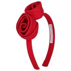 Girls Red Roses Headband, 1, hi-res