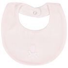 Baby Girls Pink Dots Bib, 2, hi-res