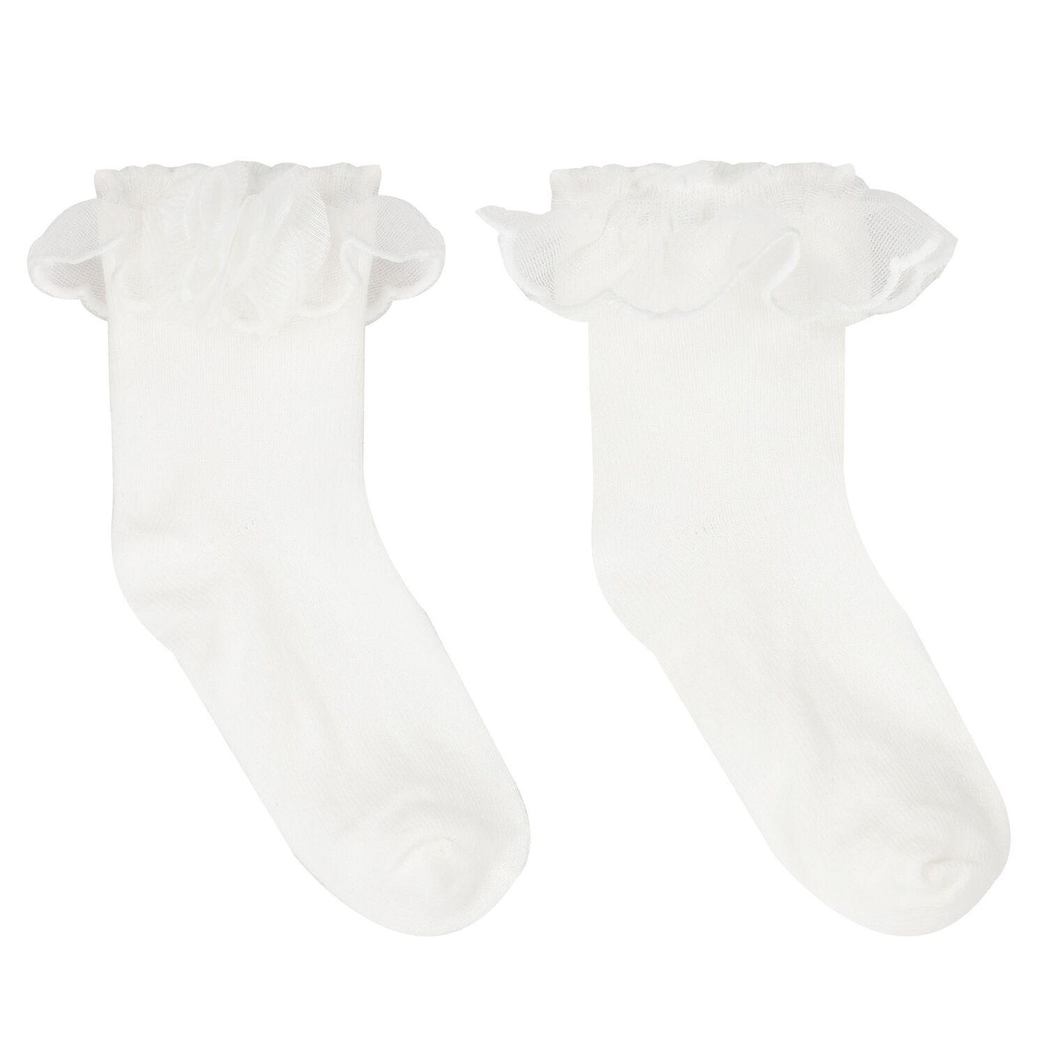 Baby Girls White Headband & Socks Set, 1, hi-res image number null