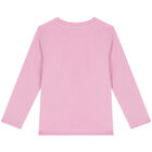 Girls Pink Varsity Tiger Long Sleeve Top, 1, hi-res