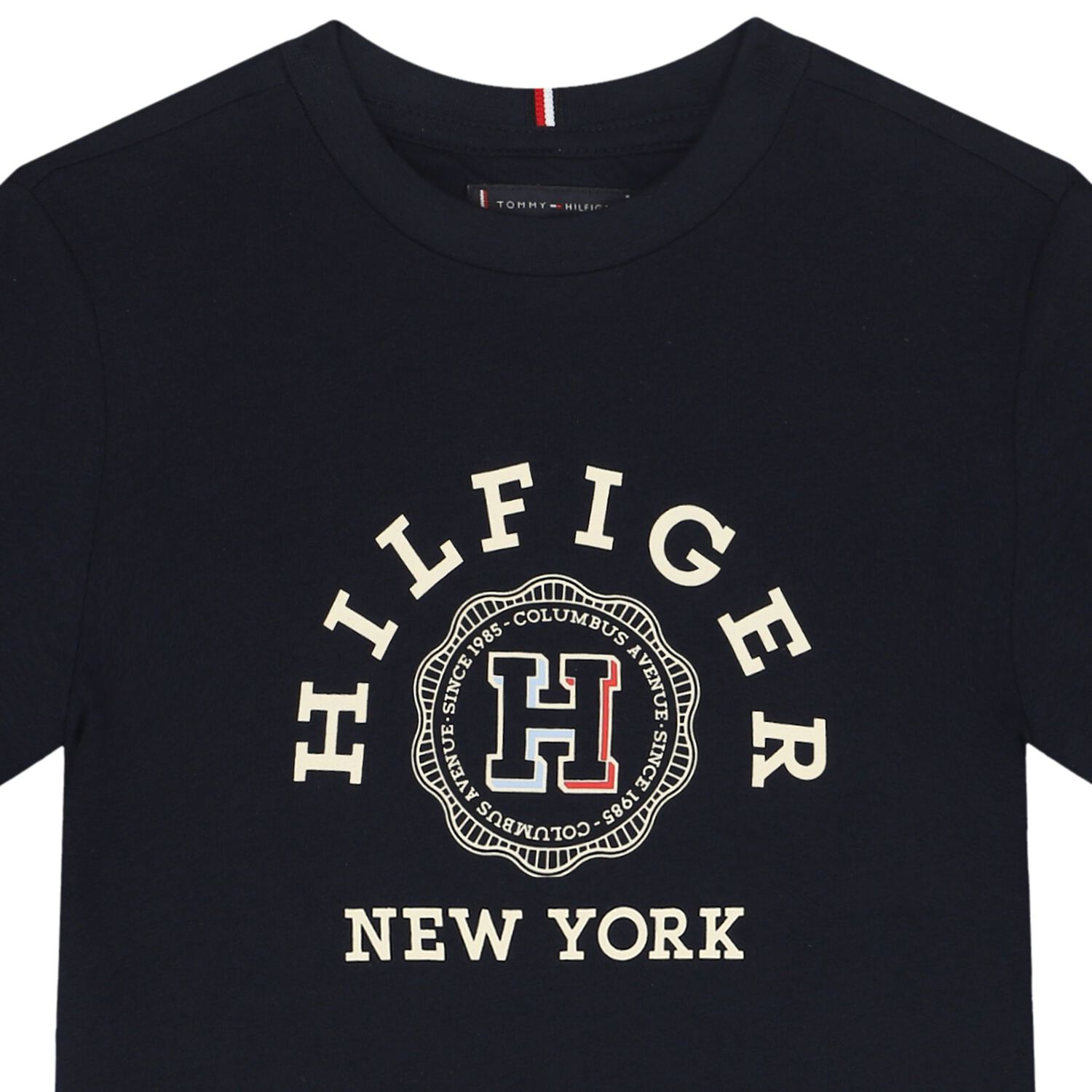 تيشيرت أولاد بالشعار باللون الكحلي, 1, hi-res image number null